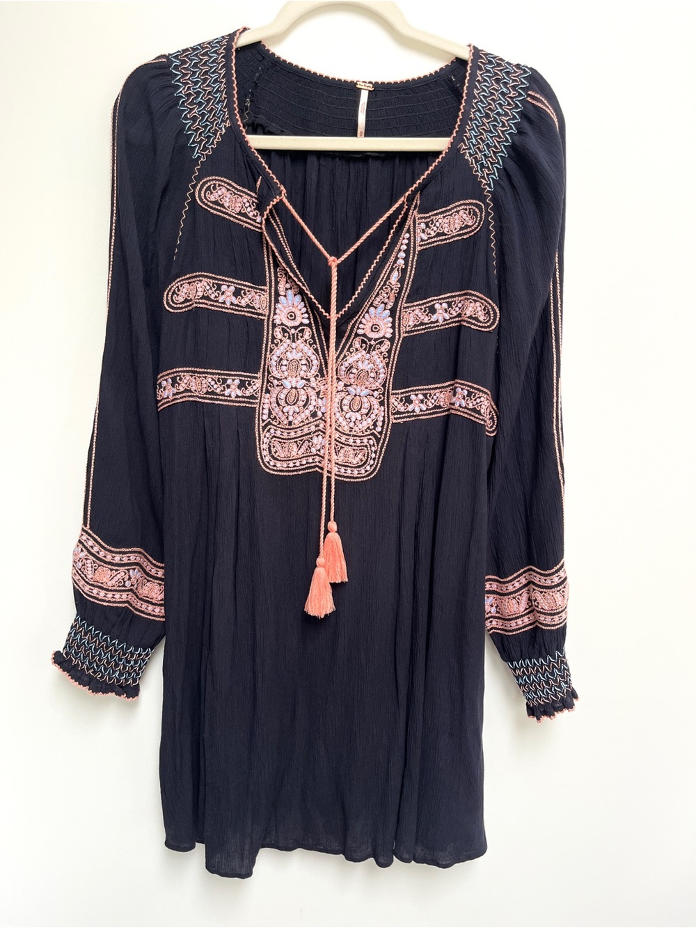 Free People, Wind Willow Embroidered mini dress. Size Medium - Picture 7 of 15